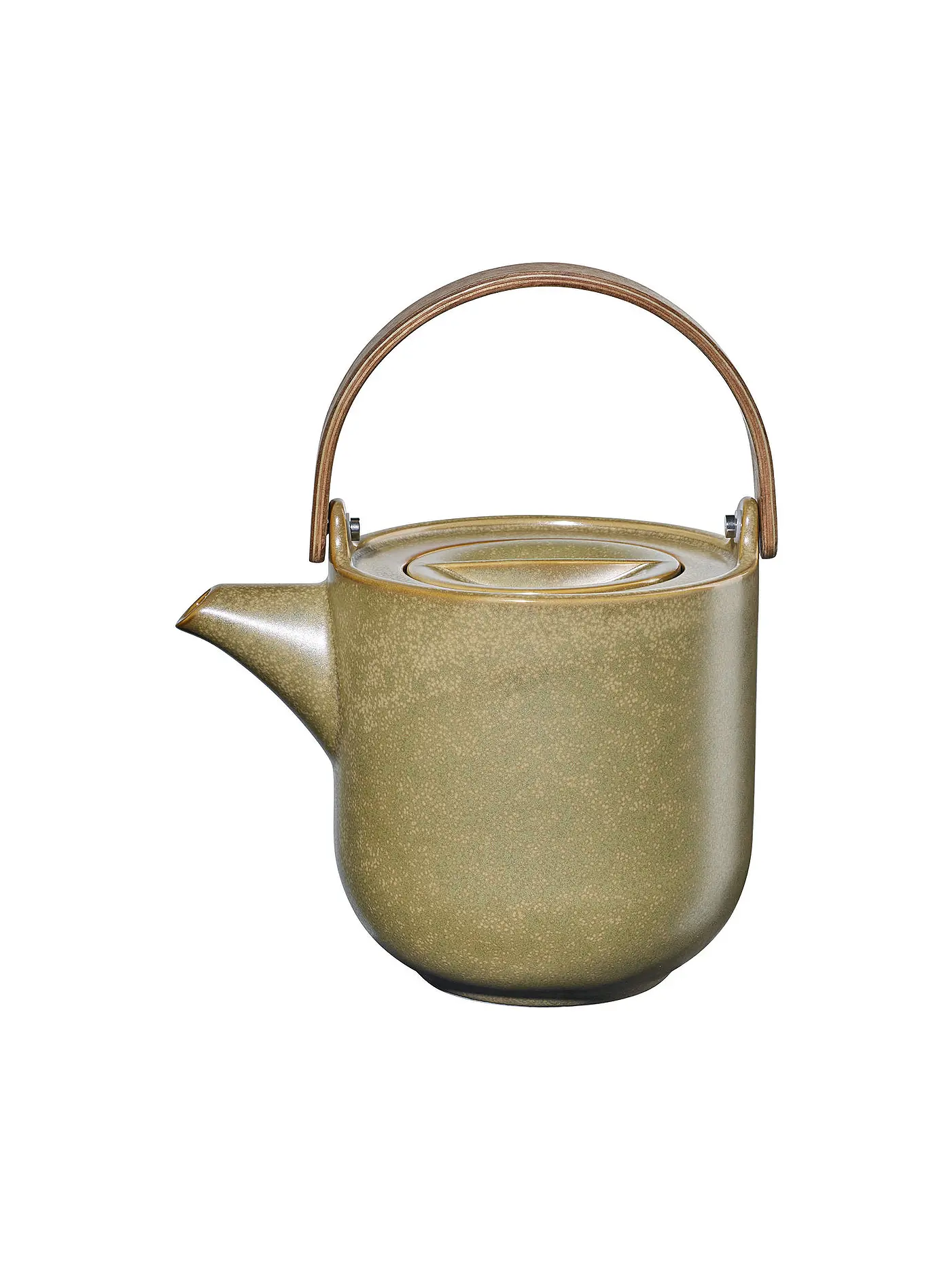 ASA SELECTION | Teekanne mit Holzgriff Coppa 1l Kuro/Schwarz | olive